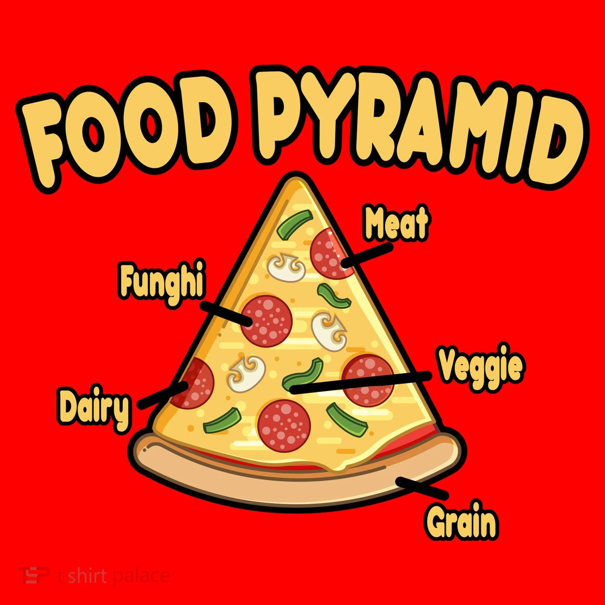 Pizza Food Pyramid Kids Sweatshirt