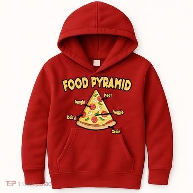 Pizza Food Pyramid Kids Hoodie