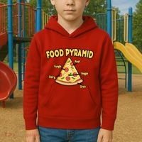 Pizza Food Pyramid Kids Hoodie thumb 2