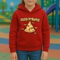 Pizza Food Pyramid Kids Hoodie thumb 3