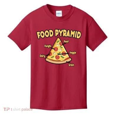 Pizza Food Pyramid Kids T-Shirt