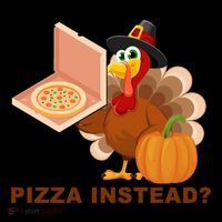Pizza Instead? Funny Turkey Thanksgiving Coffee Mug thumb 5