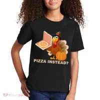 Pizza Instead? Funny Turkey Thanksgiving Kids T-Shirt thumb 2