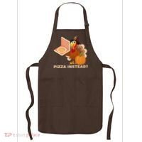Pizza Instead? Funny Turkey Thanksgiving Apron thumb 0