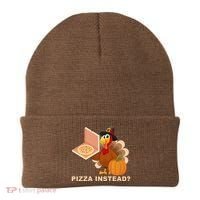 Pizza Instead? Funny Turkey Thanksgiving Beanie thumb 0