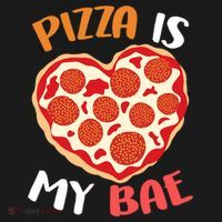 Pizza is My Bae Funny Valentines Day Backpack thumb 2