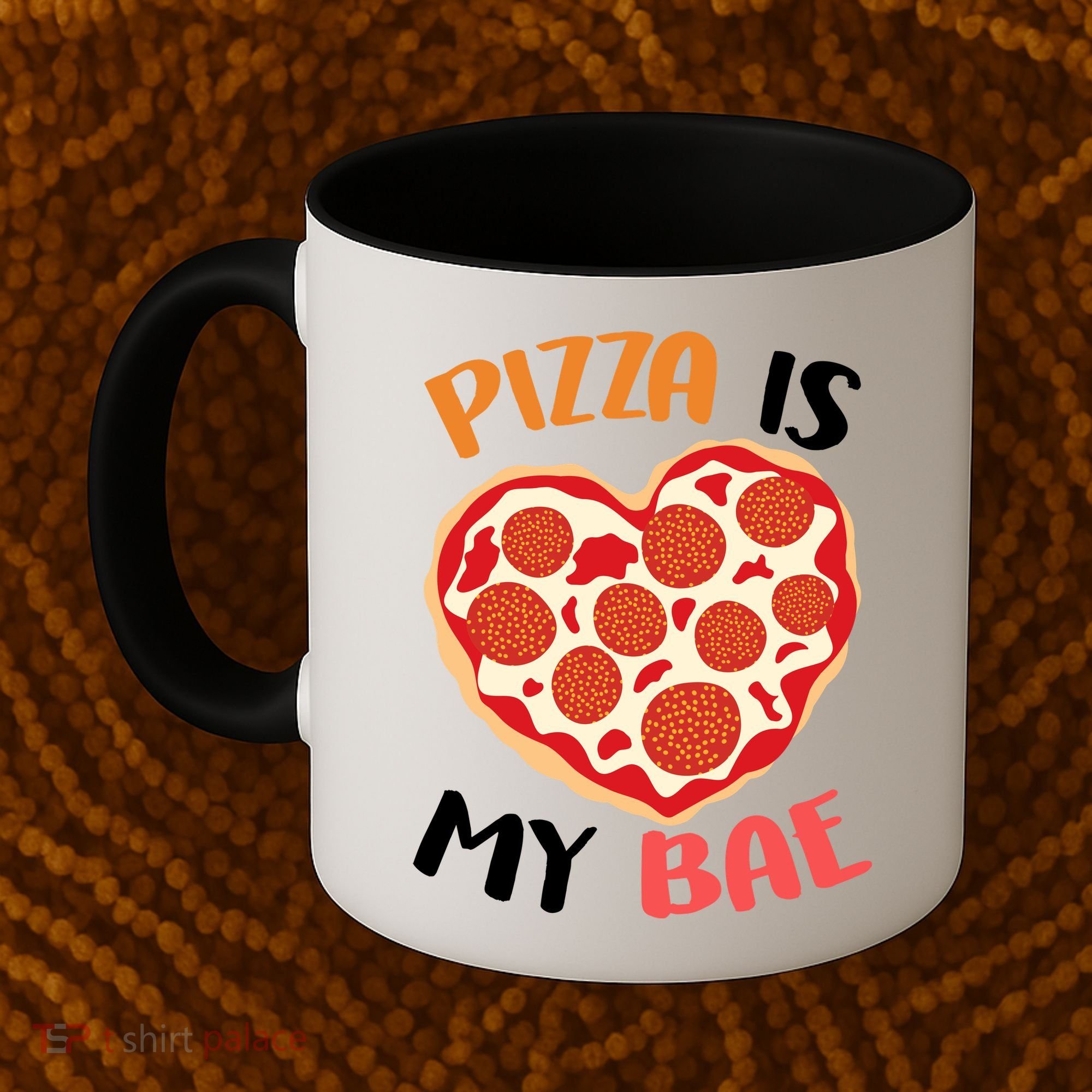 Pizza is My Bae Funny Valentines Day Coffee Mug