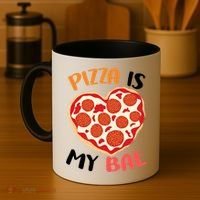 Pizza is My Bae Funny Valentines Day Coffee Mug thumb 4