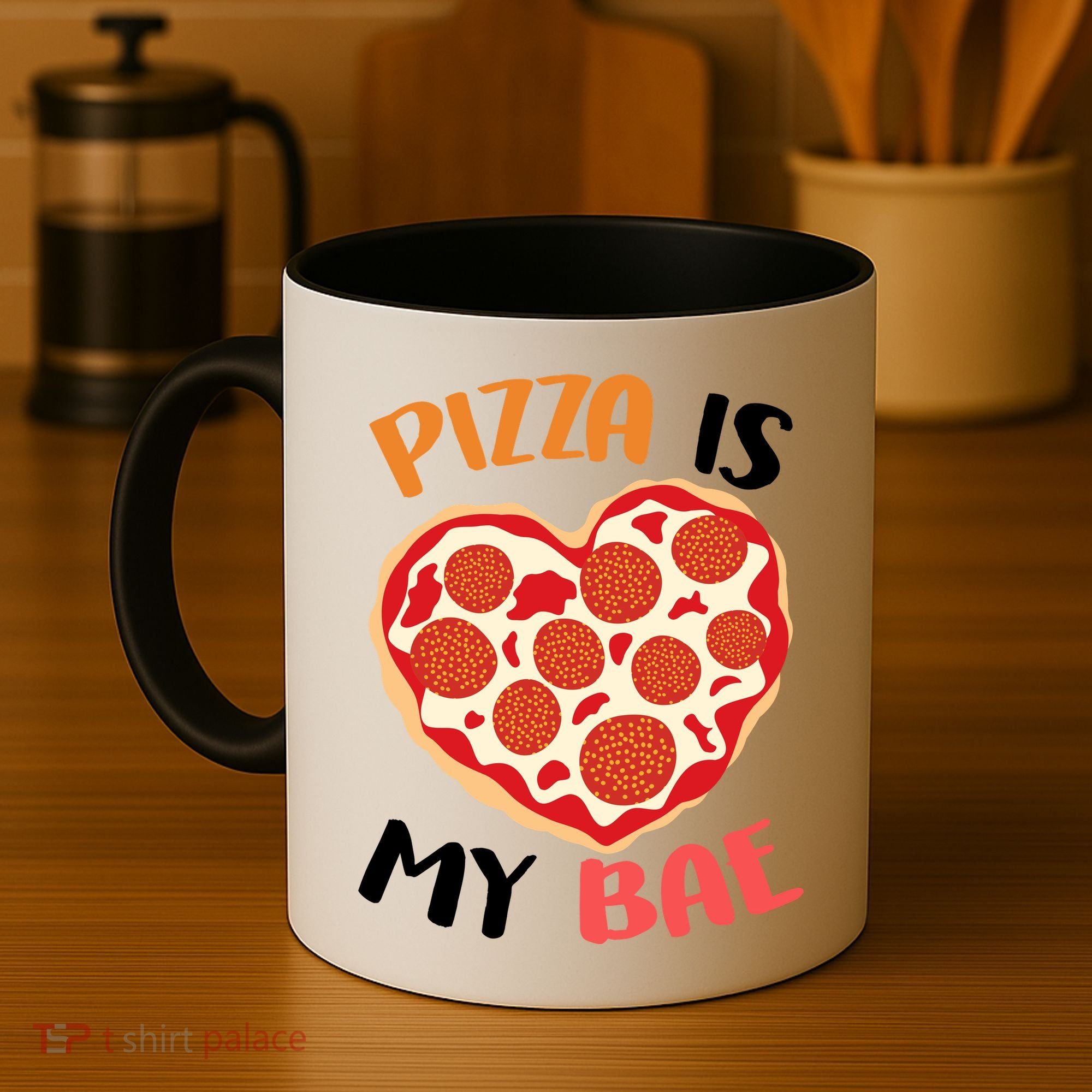 Pizza is My Bae Funny Valentines Day Coffee Mug