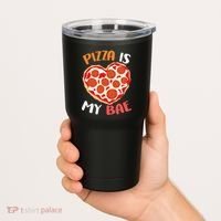 Pizza is My Bae Funny Valentines Day Tumbler thumb 2