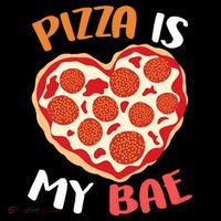 Pizza is My Bae Funny Valentines Day Ornament thumb 1