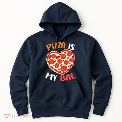 Pizza is My Bae Funny Valentines Day Hoodie