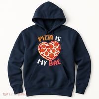 Pizza is My Bae Funny Valentines Day Hoodie thumb 0