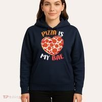 Pizza is My Bae Funny Valentines Day Hoodie thumb 5