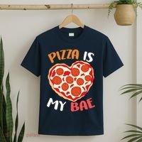 Pizza is My Bae Funny Valentines Day T-Shirt thumb 2
