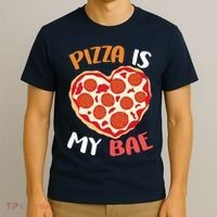 Pizza is My Bae Funny Valentines Day T-Shirt thumb 3