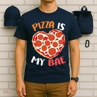 Pizza is My Bae Funny Valentines Day T-Shirt thumb 6
