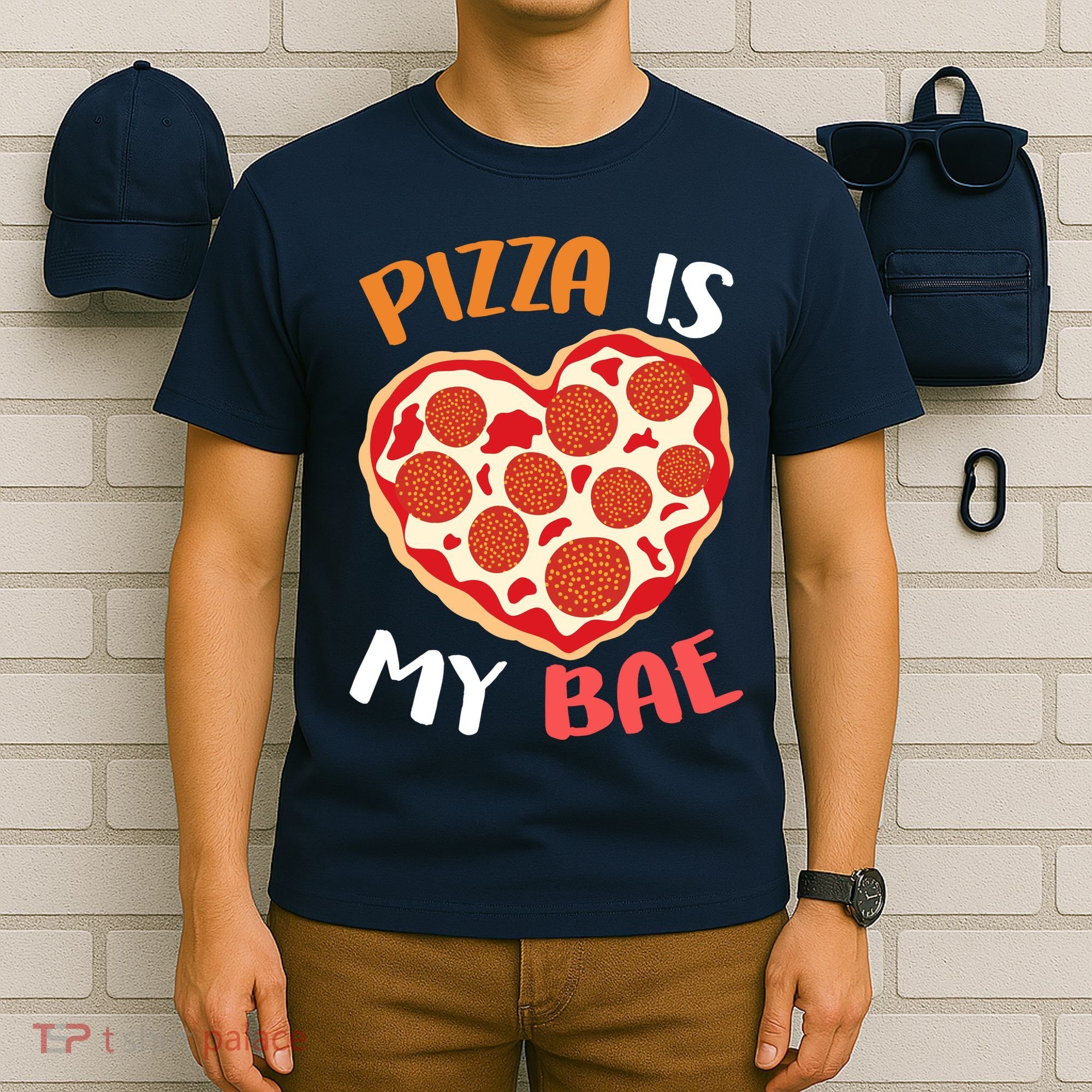 Pizza is My Bae Funny Valentines Day T-Shirt