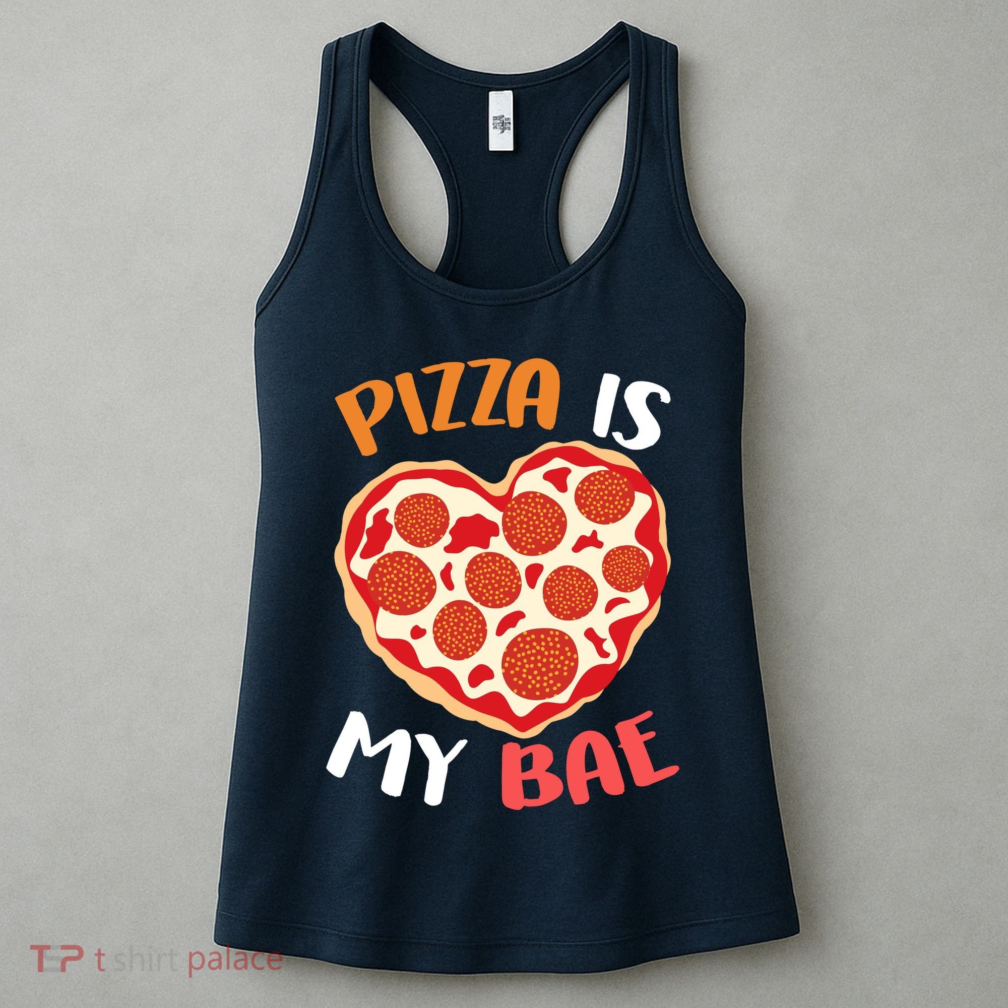 Pizza is My Bae Funny Valentines Day Women's Tank Top