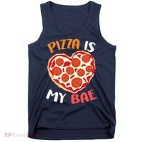 Pizza is My Bae Funny Valentines Day Tank Top thumb 0