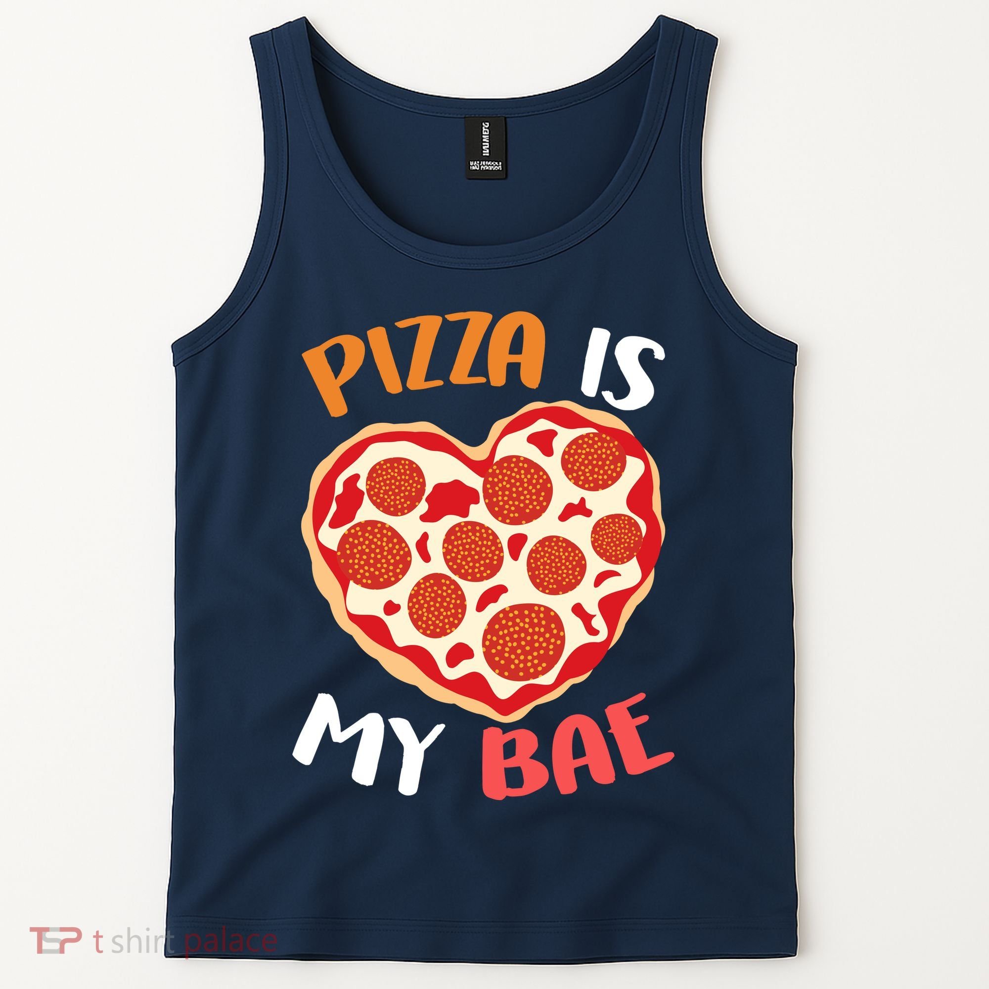 Pizza is My Bae Funny Valentines Day Tank Top