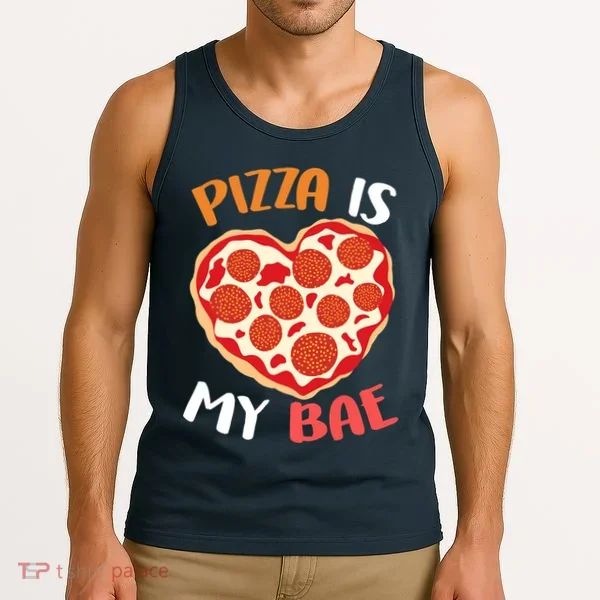 Pizza is My Bae Funny Valentines Day Tank Top