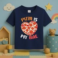 Pizza is My Bae Funny Valentines Day Toddler T-Shirt thumb 3