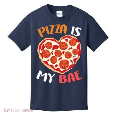 Pizza is My Bae Funny Valentines Day Kids T-Shirt