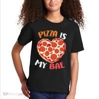 Pizza is My Bae Funny Valentines Day Kids T-Shirt thumb 2