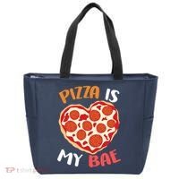 Pizza is My Bae Funny Valentines Day Tote Bag thumb 0