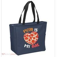 Pizza is My Bae Funny Valentines Day Tote Bag thumb 2