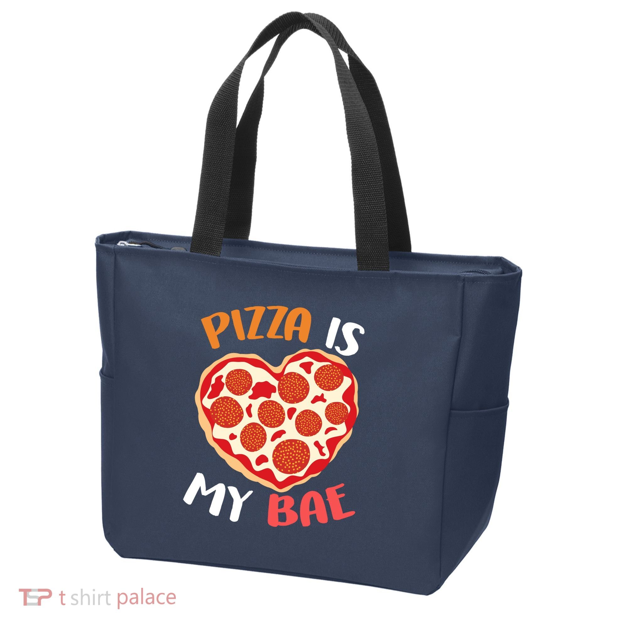Pizza is My Bae Funny Valentines Day Tote Bag