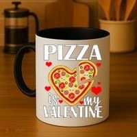 Pizza Is My Valentine Coffee Mug thumb 4