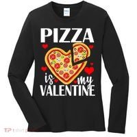 Pizza Is My Valentine Women's Long Sleeve Shirt thumb 0