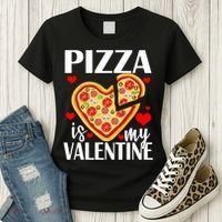 Pizza Is My Valentine Women's T-Shirt thumb 3