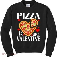 Pizza Is My Valentine Kids Sweatshirt thumb 0