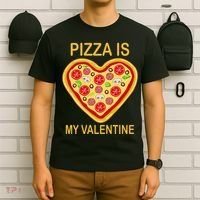 Pizza Is My Valentine Funny Pizza Lover T-Shirt thumb 6