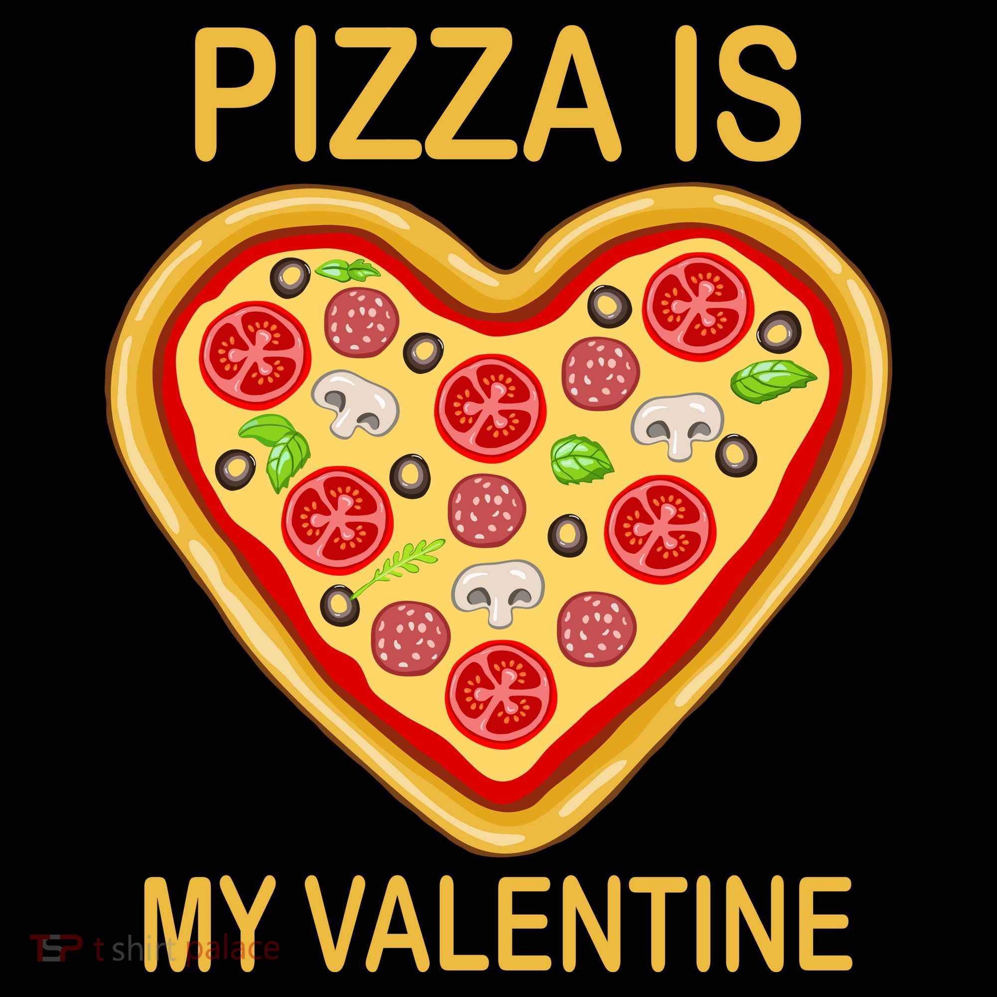 Pizza Is My Valentine Funny Pizza Lover Coffee Mug