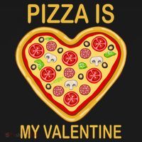 Pizza Is My Valentine Funny Pizza Lover Ornament thumb 1