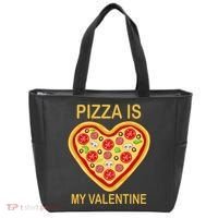 Pizza Is My Valentine Funny Pizza Lover Tote Bag thumb 0