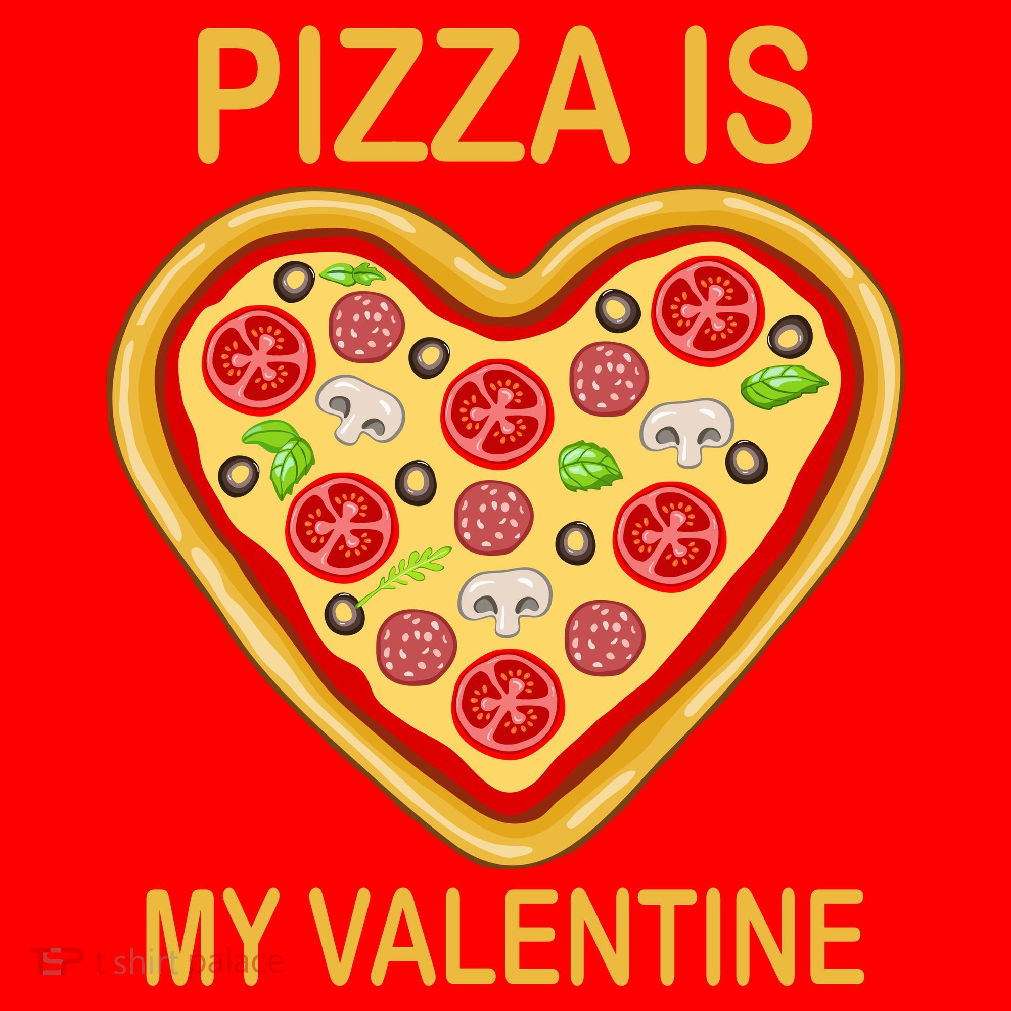 Pizza Is My Valentine Funny Pizza Lover Santa Hat