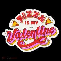 Pizza Is My Valentine Funny Valentine's Day Love Women's Hoodie thumb 2