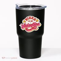 Pizza Is My Valentine Funny Valentine's Day Love Tumbler thumb 0