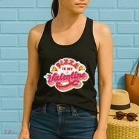 Pizza Is My Valentine Funny Valentine's Day Love Women's Tank Top thumb 2