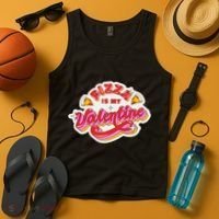 Pizza Is My Valentine Funny Valentine's Day Love Tank Top thumb 4