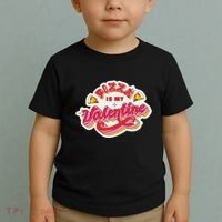Pizza Is My Valentine Funny Valentine's Day Love Toddler T-Shirt thumb 2