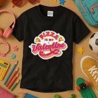Pizza Is My Valentine Funny Valentine's Day Love Kids T-Shirt thumb 3