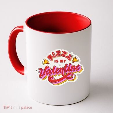 Pizza Is My Valentine Funny Valentine's Day Love Coffee Mug