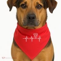 Pizza Lifeline USA-Made Doggie Bandana thumb 1