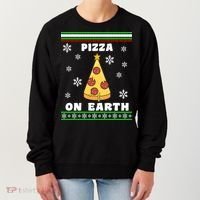 Pizza On Earth Ugly Christmas Women's Sweatshirt thumb 0